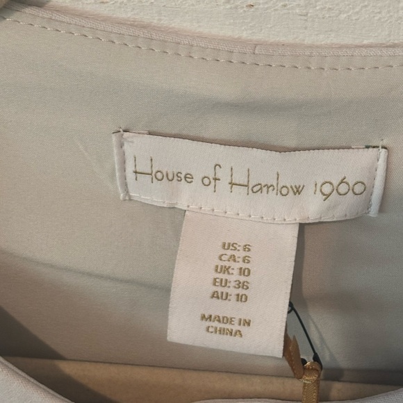 House of Harlow 1960 NWT Cream Sleeveless button down vest in size 6 - Picture 9 of 11